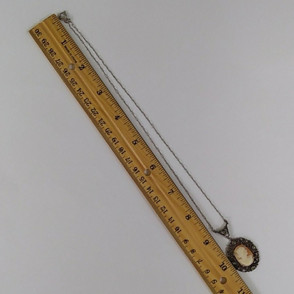 ANTIQUE Sterling Silver HandCarved Cameo GERMANY - Picture 6 of 16